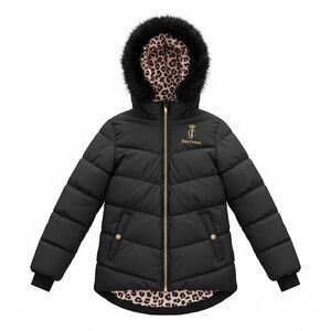Juicy Couture Leopard Print puffer  Jacket